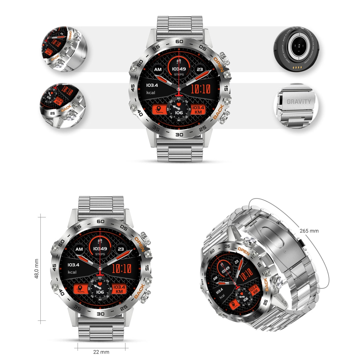 Smartwatch Gravity GT9-3 – zdjęcie 8