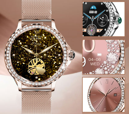 Smartwatch Damski Rubicon RNCF19-1 Różowe Złoto  Bransoleta + Pasek – zdjęcie 12