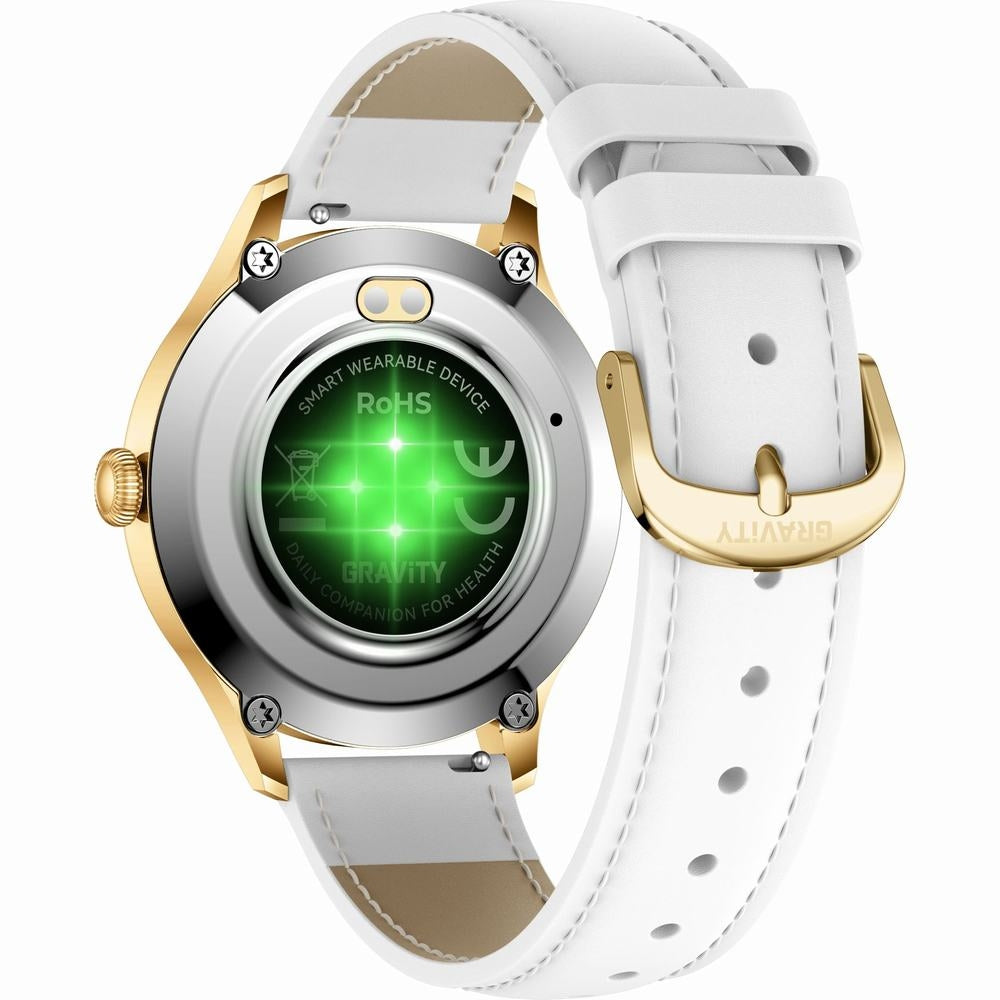 Smartwatch Gravity Biało Złoty 2 Paski GT25-2 PRO – zdjęcie 10