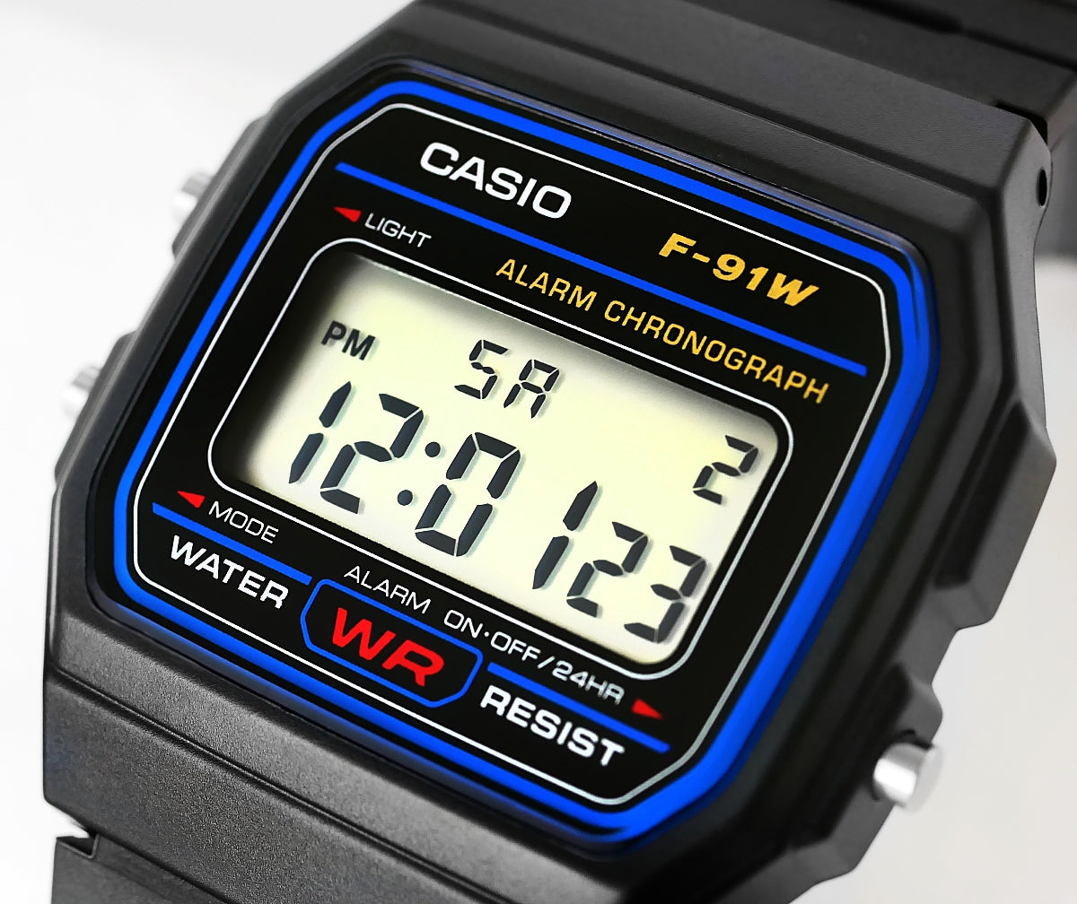 Zegarek Męski CASIO F-91W-1YEG + BOX – zdjęcie 4