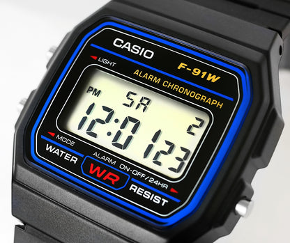 Zegarek Męski CASIO F-91W-1YEG + BOX – zdjęcie 4
