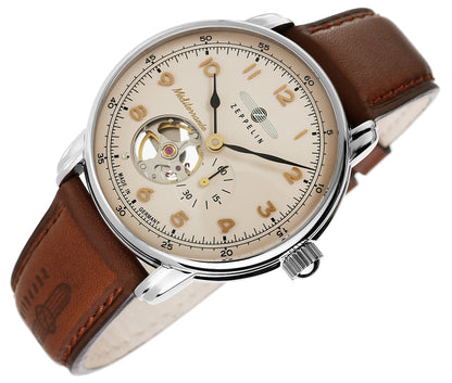 Zegarek Męski ZEPPELIN Mediterranee Open Heart Automatic 9666-5 + BOX – zdjęcie 5