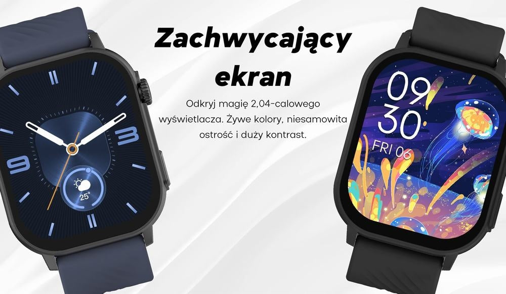 Smartwatch Damski GRAVITY GT15-12 Granatowy Pasek Silikonowy + Czarna – zdjęcie 4