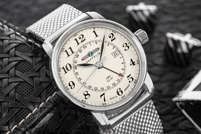 Zegarek Męski ZEPPELIN LZ127 Graf Zeppelin GMT 7642M-5 + BOX – zdjęcie 7