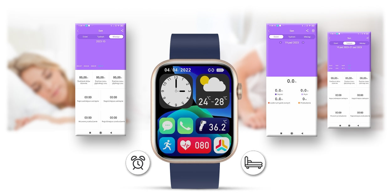 Smartwatch Damski Gravity GT3-4 Różowo-Granatowy – zdjęcie 11
