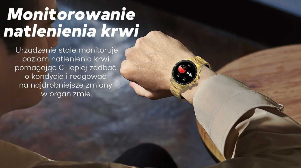 Smartwatch Męski GRAVITY GT16-2 Black / Czarna Bransoleta – zdjęcie 7