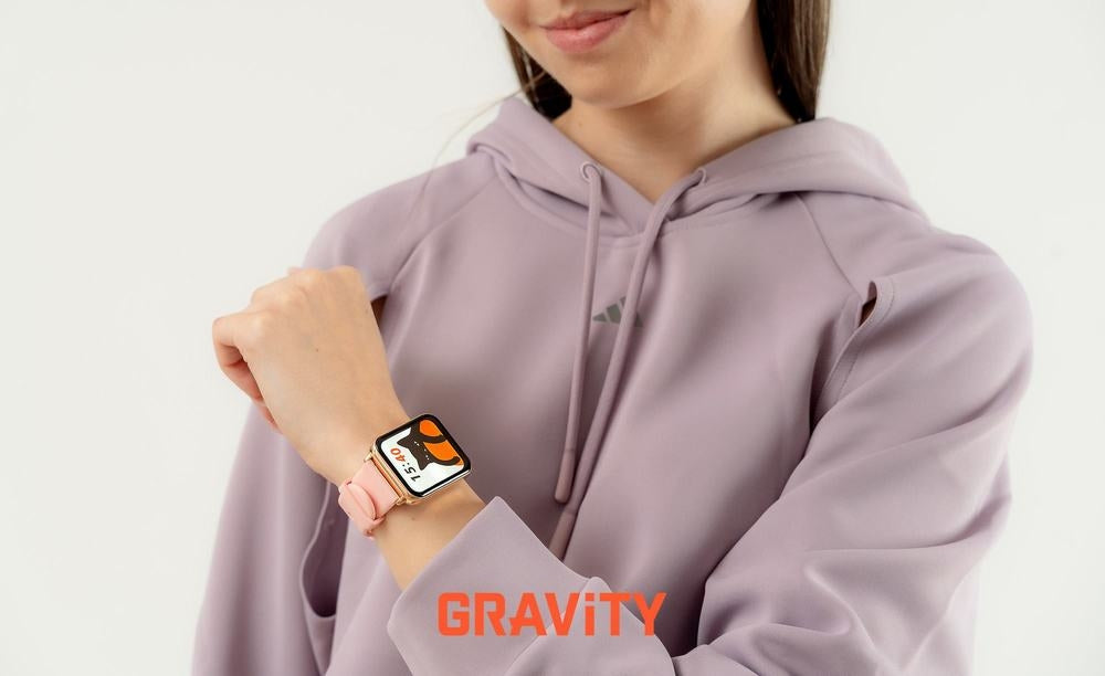 Smartwatch Gravity Różowe Złoto Różowy 2 Paski GT17-1 – zdjęcie 12