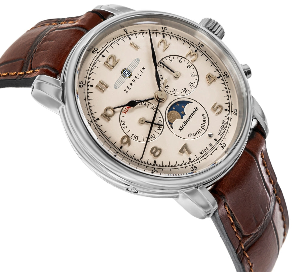 Zegarek Męski ZEPPELIN LZ121 Mediterranee Moonphase 9636-5 + BOX – zdjęcie 5