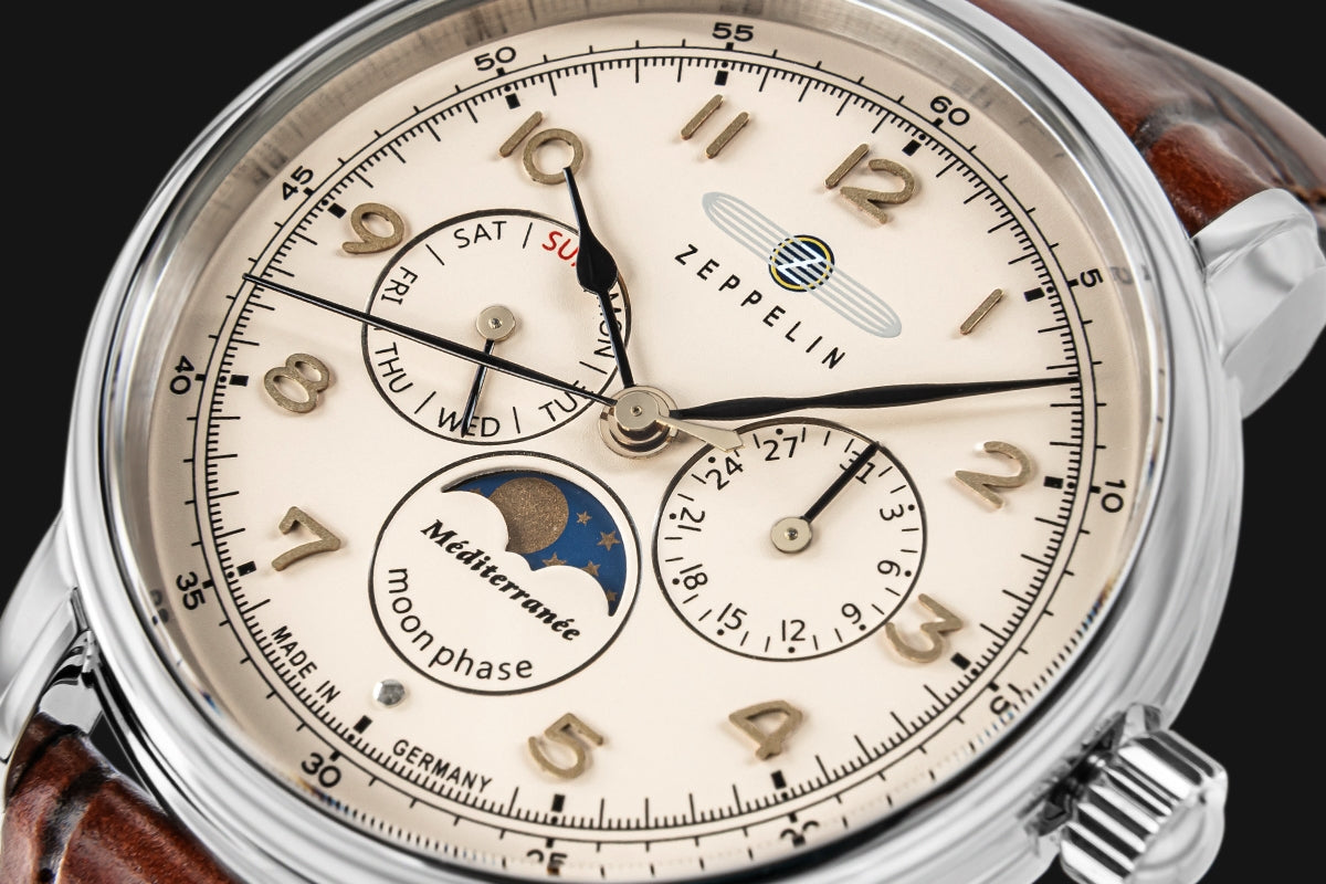 Zegarek Męski ZEPPELIN LZ121 Mediterranee Moonphase 9636-5 + BOX – zdjęcie 6