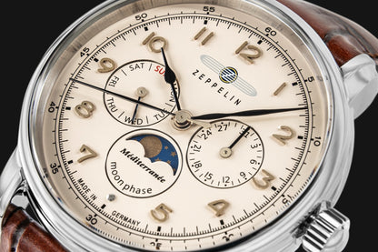 Zegarek Męski ZEPPELIN LZ121 Mediterranee Moonphase 9636-5 + BOX – zdjęcie 6