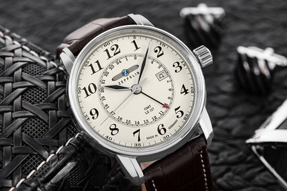 Zegarek Męski ZEPPELIN LZ127 Graf Zeppelin GMT 7642-5 + BOX – zdjęcie 7