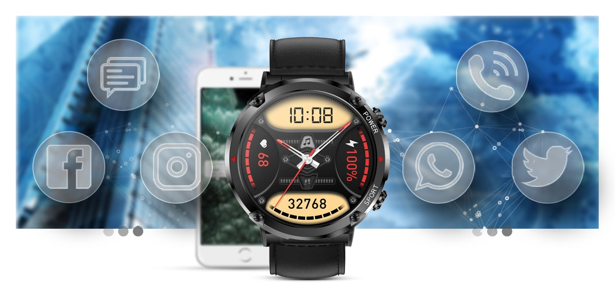 Smartwatch Gravity GT21-3 + Czarny Pasek Silikonowy – zdjęcie 13