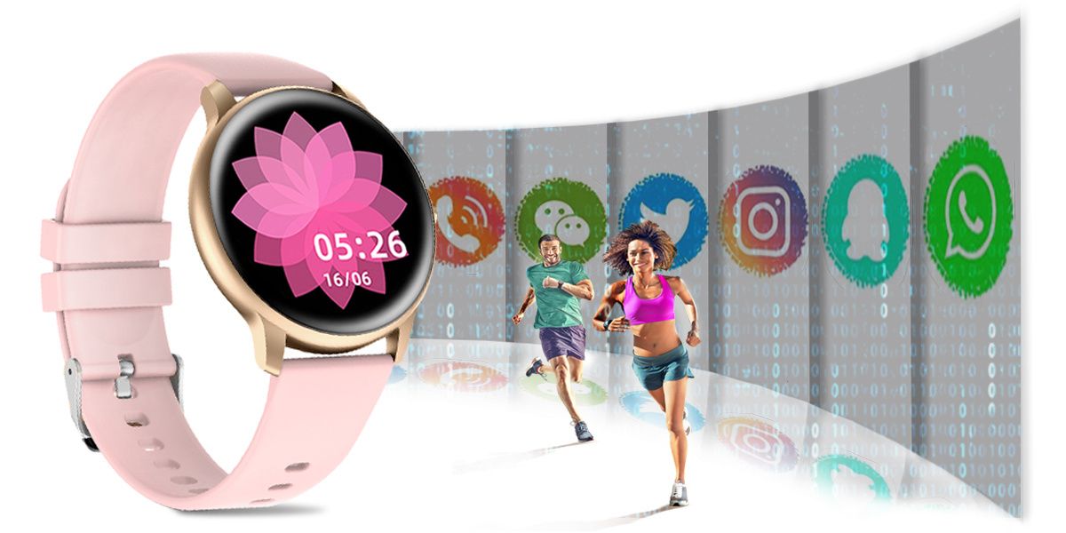 Damski SMARTWATCH G.Rossi SW015-2 Różowy – zdjęcie 13