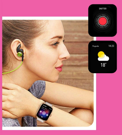 Smartwatch Damski Rubicon RNCF03-5 Różowe złoto Bransoleta + Pasek – zdjęcie 13