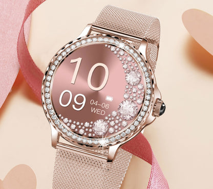 Smartwatch Damski Rubicon RNCF19-1 Różowe Złoto  Bransoleta + Pasek – zdjęcie 13