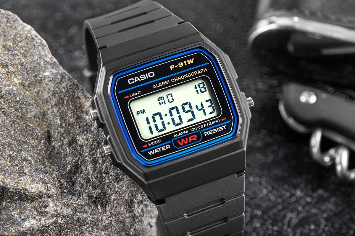 Zegarek Męski CASIO F-91W-1YEG + BOX – zdjęcie 5