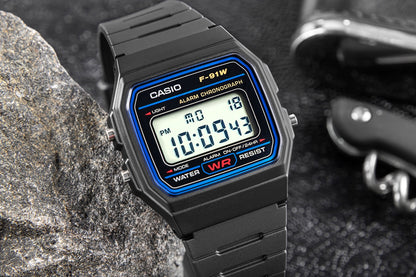 Zegarek Męski CASIO F-91W-1YEG + BOX – zdjęcie 5