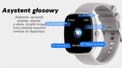 Smartwatch Męski GRAVITY GT18-6 Czarny Pasek Silikonowy + Granatowy Pasek – zdjęcie 5
