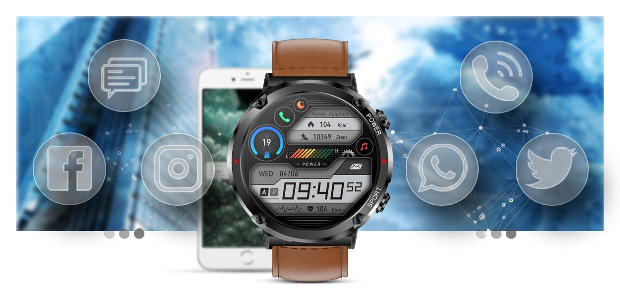 Smartwatch Gravity GT21-4 + Czarny Pasek Silikonowy – zdjęcie 13