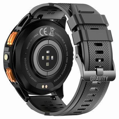 Smartwatch Męski GRAVITY GPS GT24-1 Czarny Pasek Silikonowy + Granatowy – zdjęcie 12