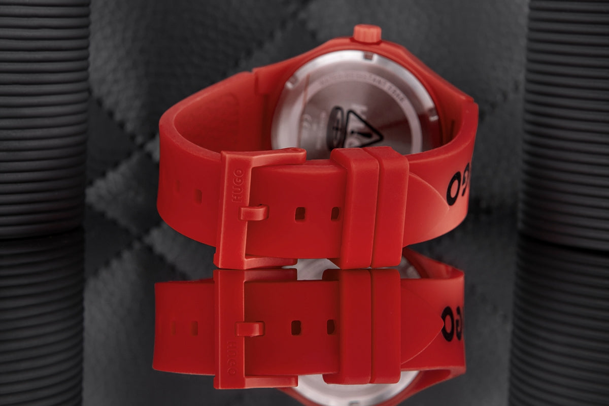 Zegarek Męski HUGO Lit For Him Red 1530346 + BOX – zdjęcie 3