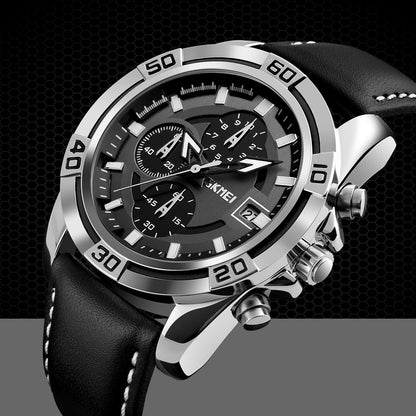 Zegarek Męski Skmei 9156SIBK + BOX – zdjęcie 5