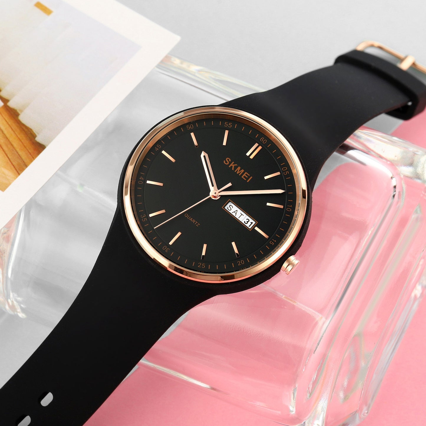 Zegarek Damski Skmei 1747BK + BOX – zdjęcie 6