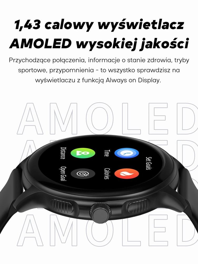 Smartwatch Damski GRAVITY GT12-1 Czarny Pasek Silikonowy + Czarna – zdjęcie 13