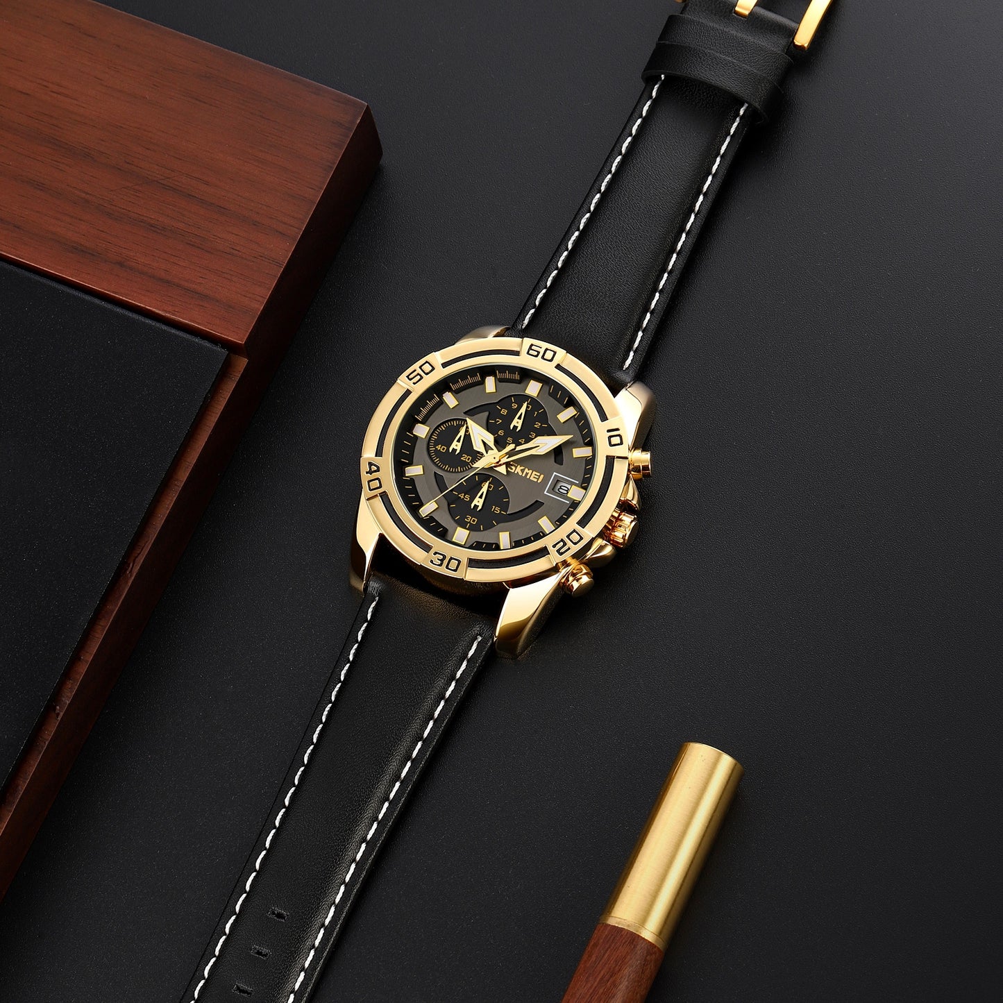 Zegarek Męski Skmei 9156GDBK + BOX – zdjęcie 5