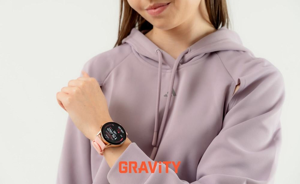 Smartwatch Gravity Różowe Złoto Pasek + Bransoleta GT11-5 – zdjęcie 3