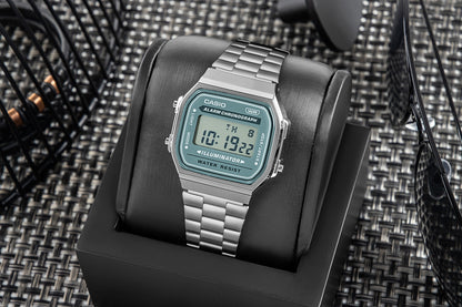 Zegarek Męski CASIO VINTAGE A168WA-3AYES + BOX – zdjęcie 5