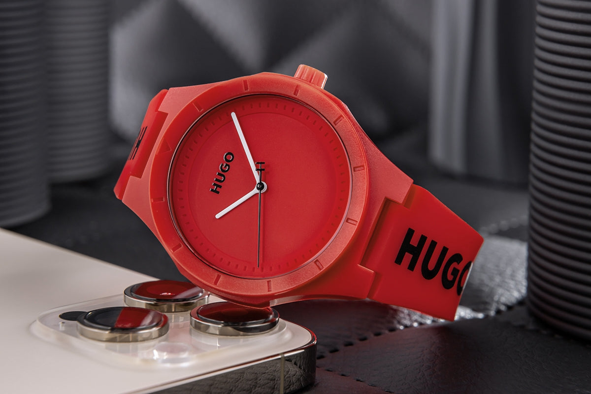 Zegarek Męski HUGO Lit For Him Red 1530346 + BOX – zdjęcie 4