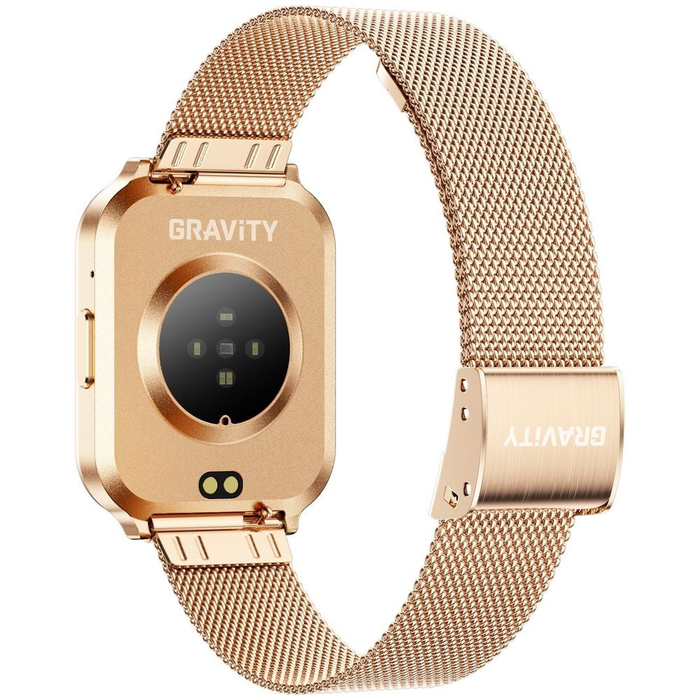 Smartwatch Gravity Różowe Złoto Pasek + Bransoleta GT44-1 – zdjęcie 14