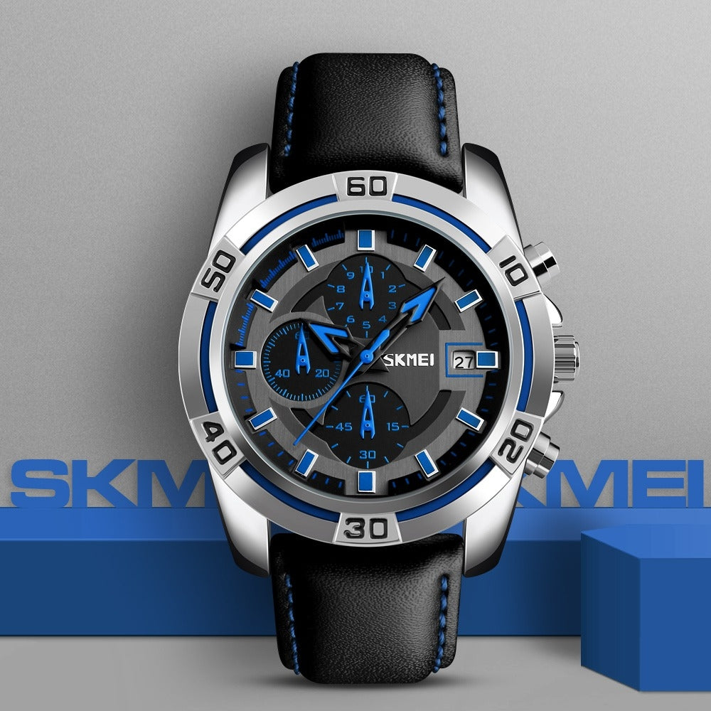 Zegarek Męski Skmei 9156SIBU + BOX – zdjęcie 6