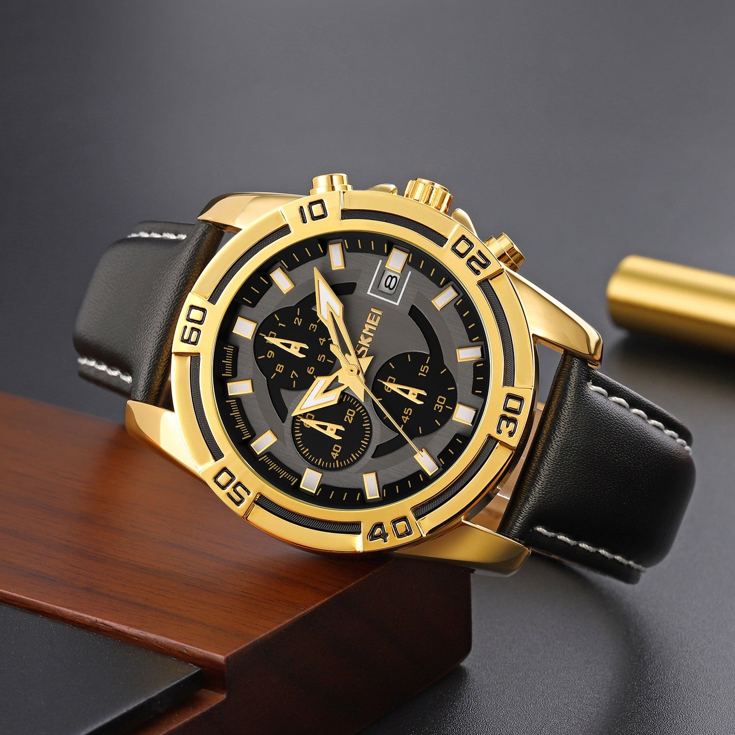 Zegarek Męski Skmei 9156GDBK + BOX – zdjęcie 6