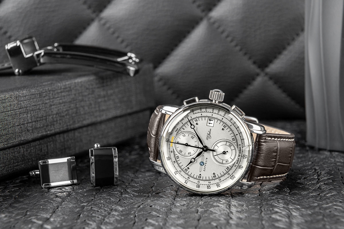 Zegarek Męski ZEPPELIN 100 Yahre Chronograph 8670-1 + BOX – zdjęcie 7