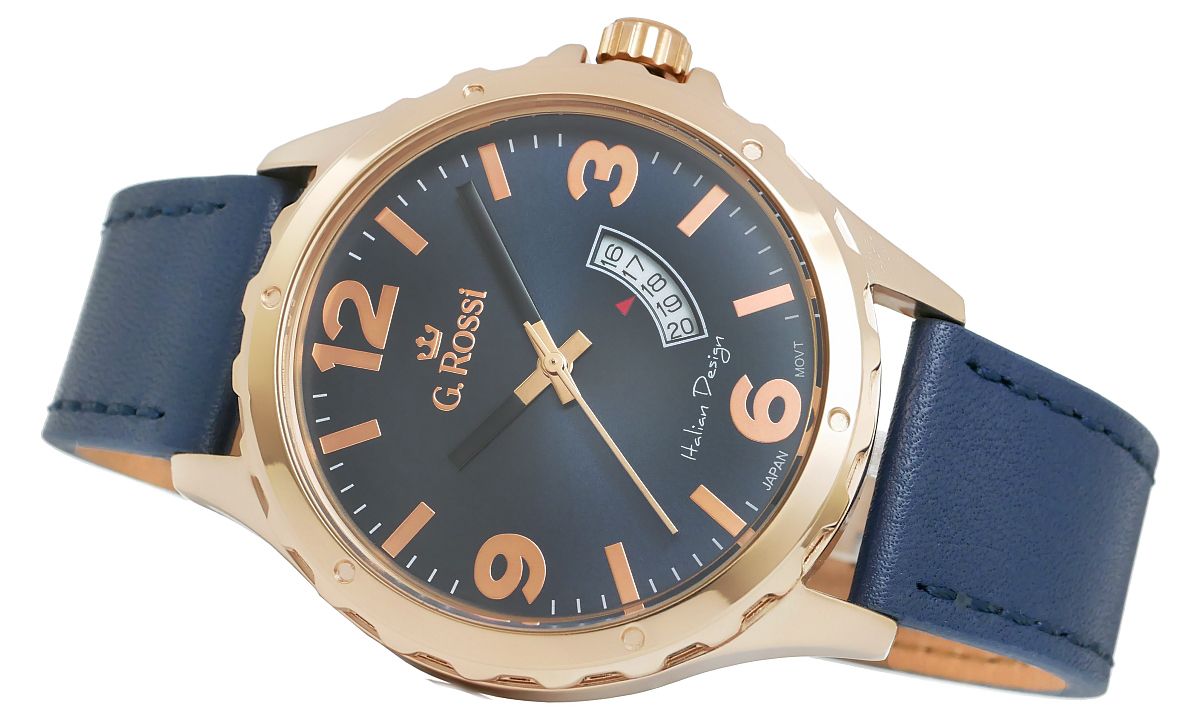 Zegarek Męski G.Rossi 10273A-6F3 + BOX – zdjęcie 2