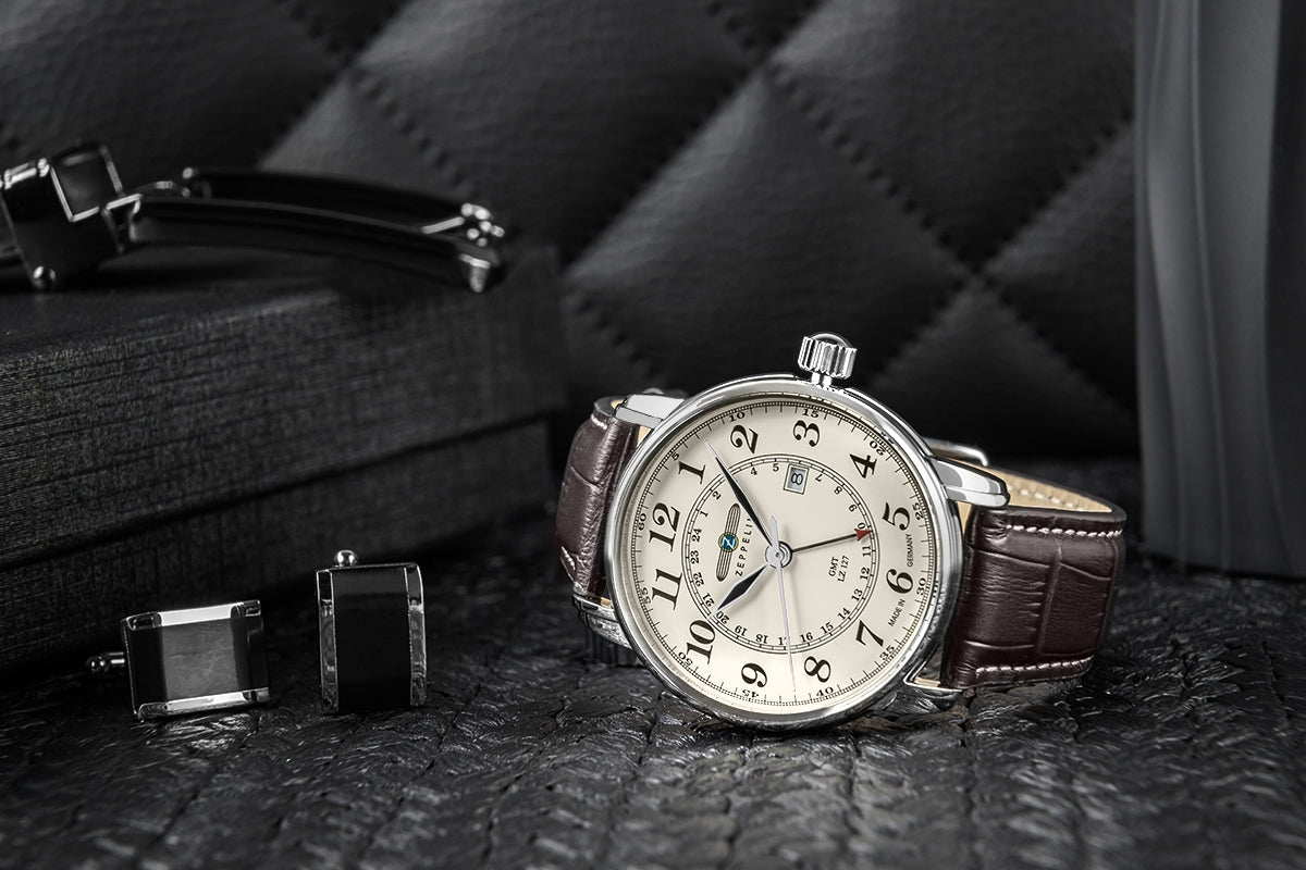 Zegarek Męski ZEPPELIN LZ127 Graf Zeppelin GMT 7642-5 + BOX – zdjęcie 8