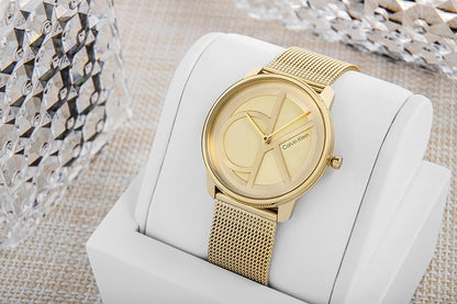Zegarek Damski CALVIN KLEIN Iconic Mesh 25200034 + BOX – zdjęcie 7
