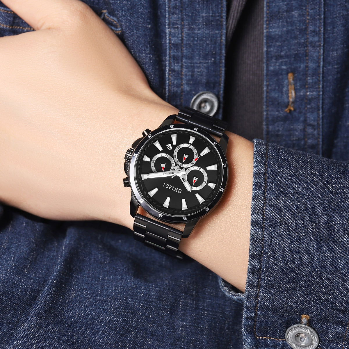 Zegarek Męski Skmei 2295BK + BOX – zdjęcie 7