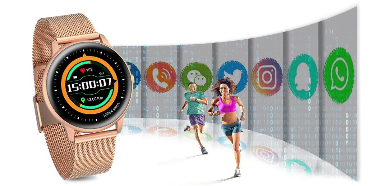 Damski SMARTWATCH G.Rossi SW015-4 Różowe złoto – zdjęcie 14