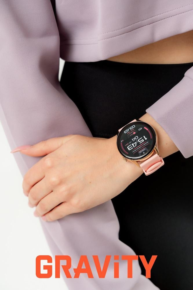 Smartwatch Gravity Różowe Złoto Pasek + Bransoleta GT11-5 – zdjęcie 12