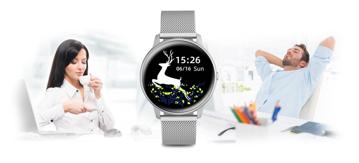 Damski SMARTWATCH G. Rossi SW015-3 Srebrny – zdjęcie 15