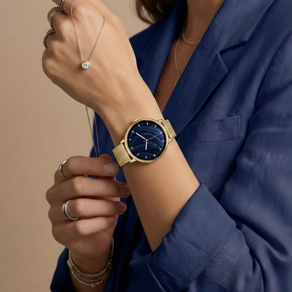 Smartwatch Gravity Złoty Bransoleta + Pasek GT33-2 – zdjęcie 15