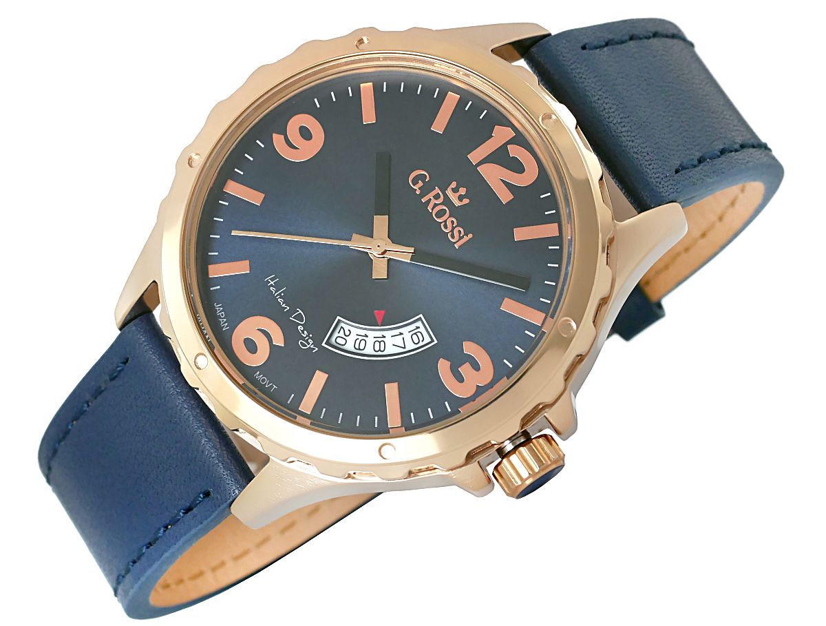 Zegarek Męski G.Rossi 10273A-6F3 + BOX – zdjęcie 3