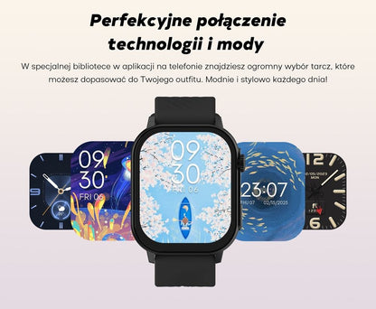 Smartwatch Damski GRAVITY GT15-12 Granatowy Pasek Silikonowy + Czarna – zdjęcie 7