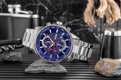 Zegarek Męski Skmei 9250SIBU + BOX – zdjęcie 7