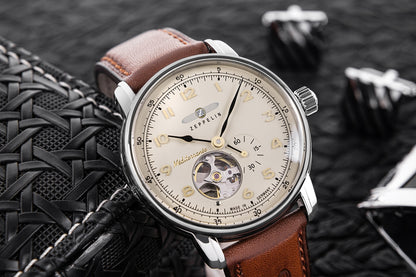 Zegarek Męski ZEPPELIN Mediterranee Open Heart Automatic 9666-5 + BOX – zdjęcie 8