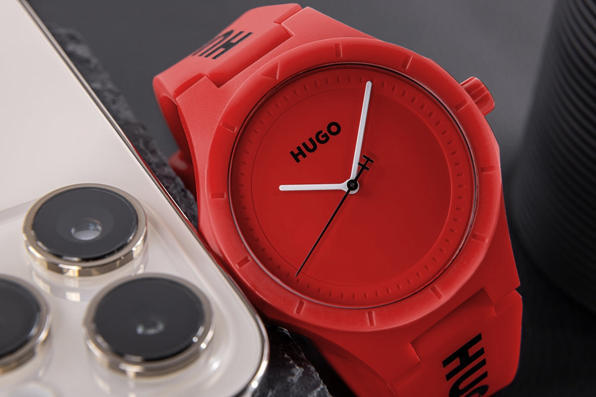 Zegarek Męski HUGO Lit For Him Red 1530346 + BOX – zdjęcie 5