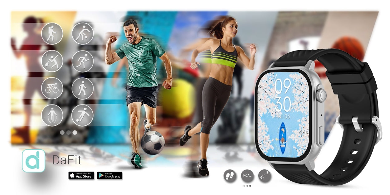 Smartwatch Gravity GT15-9 Czarny Pasek Silikonowy + Srebrna Bransoleta – zdjęcie 15